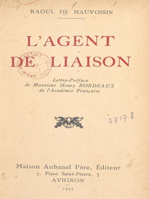 cover image of L'agent de liaison